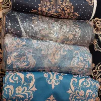 ۲ جفت پرده هازان مدل شب و روز کاملا نو|پرده، رانر، رومیزی|قدس, شهرقدس|دیوار