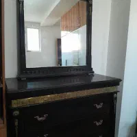 دراور 4 کشویی چوبی به همراه آینه در حد نو|جاکفشی، کمد، دراور|بجنورد, |دیوار