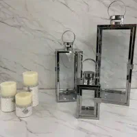 فانوس سه تیکه استیل بدون شکستی تمیز سالم