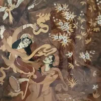 تابلو منبت کاری استاد افشاری اثر کلکسیونی و نو
