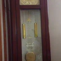 وسایل خانه ساعت ایستاده و پشتی چرخ خیاطی و گهواره