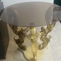 میز ناهار خوری ورق طلا