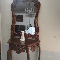 آینه کنسول منبت چوب چنار