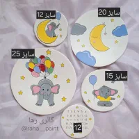 تابلو،دکوراسیون،بوم نقاشی دیوارکوب سفالی هدیه تولد|تابلو، نقاشی، عکس|قم, بنیاد|دیوار