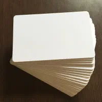 کارت پلاستیکی pvc پی وی سی سفید خام سایز بانکی 760