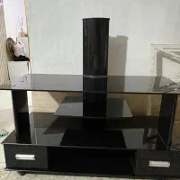 میز تلوزیون شیشه دودی تُرک