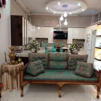 پشتی ترمه شاه نشین 7تیکه