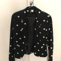 کت زنانه خال خالی برند H&M سایز ۳۶-۳۴