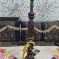 قلیان چوب سرخ کار دست