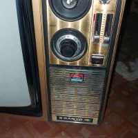 تلویزیون رنگی قدیمی چوبی ۱۶ اینچ ژاپن|تلویزیون و پروژکتور|تهران, جی|دیوار