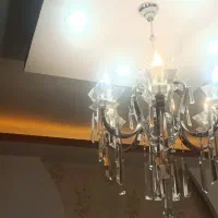 لوستر ۶شاخه به همراه دیوار کوب