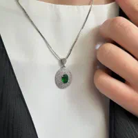 گردنبند نقره مروارید دار تلسکوپی کد ۰۸۱ کادویی