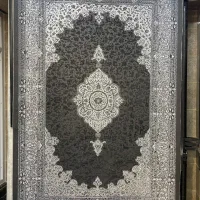 فرش ماشینی کاشان ترنج مشکی نقرهای۱/۵و۴و۶و۹و۱۲متری|فرش|تهران, بازار|دیوار