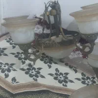 با سلام ۴ عدد لوستر طلایی در حد وخیلی زیبا|لوستر و چراغ آویز|اردبیل, |دیوار
