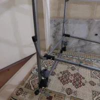 گهواره فلزی چرخ دار تاشو بادو نوع روکش|تخت و سرویس خواب|الوند, |دیوار