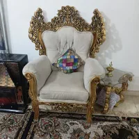 مبل سلطنتی‌با‌میز‌عسلی‌|مبلمان خانگی و میز عسلی|ورامین, خیر آباد|دیوار