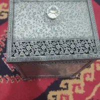 سطل زباله و جا دستمال کاغذی ملیله کاری