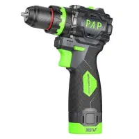 دریل شارژی موتور براشلس چکشی ۱۶ ولت pap