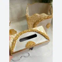 سطل و جا دستمال رزین|صنایع دستی و سایر لوازم تزئینی|قم, شاه سید علی|دیوار