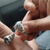 انگشتر حدید و توپاز هفت رنگ|جواهرات|ملایر, |دیوار