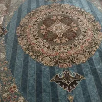دو فرش ماشینی 9 متری و 6 متری تمام ابریشم