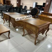مبل اداری /میزالماسصفحه جناقی هشت پایه