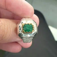 انگشتر زمرد و زبرجد معدنی|جواهرات|بندرعباس, |دیوار