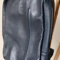 کوله چرم سرمه ای