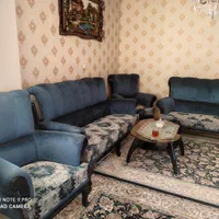 مبلمان راحتی ۷ نفره همراه با میز ناهارخوری|مبلمان خانگی و میز عسلی|تهران, باغ فیض|دیوار