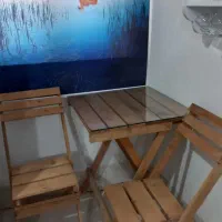 میزوصندلی چوبی تاشو