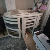 میز ناهار خوری ۶ نفره کم جا،نو|میز و صندلی غذاخوری|بندر انزلی, کوی واحدی|دیوار