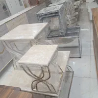 جلومبلی و عسلی فلزی وکیوم شیک با گارانتی|مبلمان خانگی و میز عسلی|ملایر, |دیوار