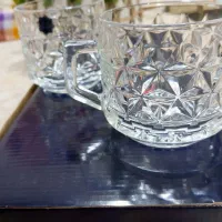 لیوان دسته دار،قندان کریستال و پارچ و لیوان خارجی