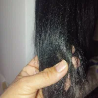 مو مصنوعی مشکی بلند وب شده