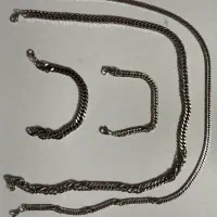 دستبند و گردنبند استیل خالص