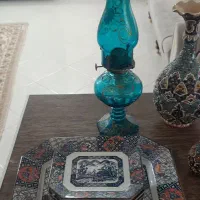 دیس بشقاب قدیمی و ظروف مینا کاری|صنایع دستی و سایر لوازم تزئینی|ری, فیروزآبادی|دیوار