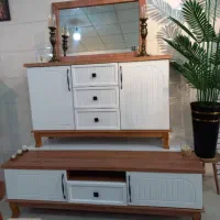 ست آینه کنسول و میز تی وی