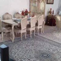 مبل استیل با ناهار خو ری ۸ نفره با بوفه