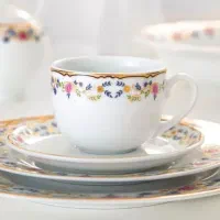 سرویس ۱۲ نفره چینی زرین طرح گلستان آکبند|ظروف سرو و پذیرایی|میبد, |دیوار