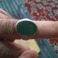 انگشتر عقیق سبز خراسان