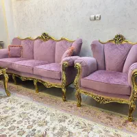 مبل استیل ۹ نفره به همراه میز نهار خوری ۸ نفره