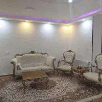 مبل هفت نفره نیمه سلطنتی با چوب فوق‌العاده راش