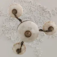 لوستر 3شاخه برنزی|لوستر و چراغ آویز|کرج, کوی کارمندان شمالی|دیوار