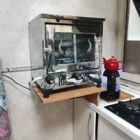 تنور گازی استیل دوطبقه|اجاق گاز و لوازم برقی پخت‌وپز|تهران, کوی بیمه|دیوار