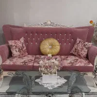 مبل ۷ نفره یاسی سالم به همراه کاناپه ۳ نفره