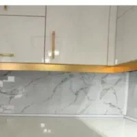 نقاشی ساختمان نرده درب سرویس چوب دیوار پوش چسبی