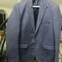 کت مخمل مردانه آبی خوش رنگ