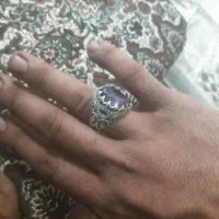 انگشتر نقره امیتیس بنفش شفاف|بدلیجات|میبد, |دیوار