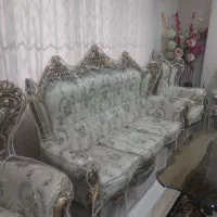 مبل استیل ۹ نفره سالم طلا کوب