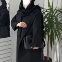 پالتو مشکی بلندزنانه فوترترک مناسب سایز ۴۰به بالا